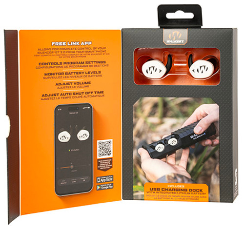 Walker's GWPSLCR2BTWHT Silencer 2.0 In The Ear Exclusive White Polymer Walker's GWPSLCR2BTWHT Silencer 2.0 In The Ear Exclusive White Polymer