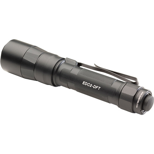 SureFire EDC2-DFT Rechargeable Flashlight - High-Candela Everyday Carry LED Flashlight, 100,000 Candela, Black SureFire EDC2-DFT Rechargeable Flashlight - High-Candela Everyday Carry LED Flashlight, 100,000 Candela, Black