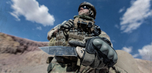 Gerber Propel Downrange AUTO Folding Knife - 3.5" Black Tanto Combo Blade, G10 Handles - 30-000842