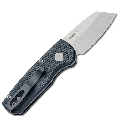 ProTech R5405 Runt 5 AUTO Folding Knife - 1.94" CPM-MagnaCut Stonewashed Reverse Tanto Blade, Textured Black Aluminum Handles ProTech R5405 Runt 5 AUTO Folding Knife - 1.94" CPM-MagnaCut Stonewashed Reverse Tanto Blade, Textured Black Aluminum Handles