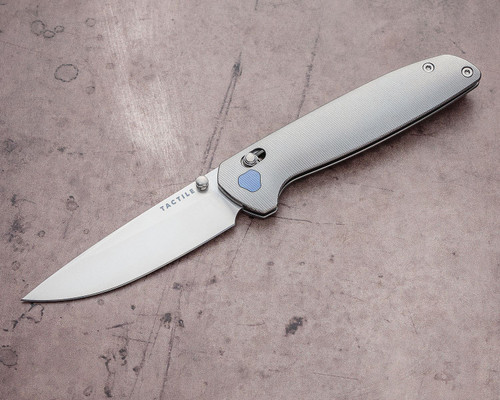 Tactile Knife Co. Maverick Folding Knife - 3.5" MagnaCut Drop Point Blade, Machined Titanium Handles, AXIS/Crossbar Lock Tactile Knife Co. Maverick Folding Knife - 3.5" MagnaCut Drop Point Blade, Machined Titanium Handles, AXIS/Crossbar Lock