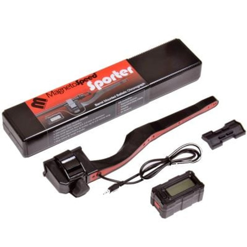 MagnetoSpeed Sporter Chronograph - Fits Centerfire Rifles, Black/Red, Will Not Work with Suppressors