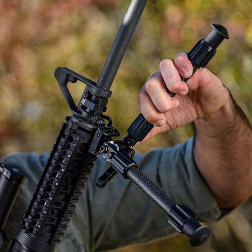 Truglo Tac Pod Carbon Pro Bipod - 6"-9" Height, M-Lok and KeyMod Attachment, Black Truglo Tac Pod Carbon Pro Bipod - 6"-9" Height, M-Lok and KeyMod Attachment, Black