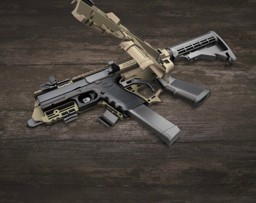 Stock and accessories are not included.  They can be purchased separately. Stock and accessories are not included.  They can be purchased separately.