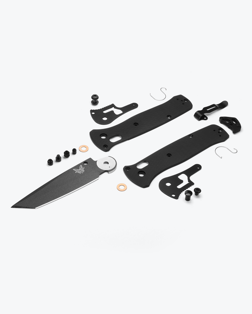 Benchmade Bailout AXIS Folding Knife - 3.38" CPM-M4 Tungsten Gray Tanto Plain Blade, Black Aluminum Handles - 537GY-03 Benchmade Bailout AXIS Folding Knife - 3.38" CPM-M4 Tungsten Gray Tanto Plain Blade, Black Aluminum Handles - 537GY-03