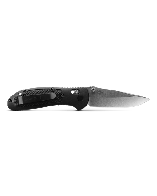 Benchmade Mini Griptilian AXIS Lock Folding Knife - 3.45" S30V Satin Drop Point Plain Blade, Black Noryl GTX Handles - 551-S30V Benchmade Mini Griptilian AXIS Lock Folding Knife - 3.45" S30V Satin Drop Point Plain Blade, Black Noryl GTX Handles - 551-S30V