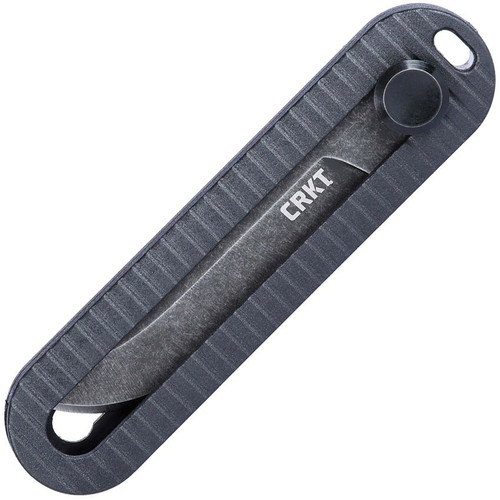CRKT 4800 KatanaX Manual OTF Slide Lock Knife - 2.01" D2 Black Stonewashed Blade, Black Grivory Handles CRKT 4800 KatanaX Manual OTF Slide Lock Knife - 2.01" D2 Black Stonewashed Blade, Black Grivory Handles