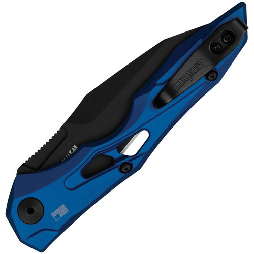 Kershaw Launch 13 AUTO Folding Knife - 3.5" CPM-154 Black Wharncliffe Blade, Blue Anodized Handles - 7650BLU Kershaw Launch 13 AUTO Folding Knife - 3.5" CPM-154 Black Wharncliffe Blade, Blue Anodized Handles - 7650BLU