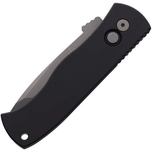 ProTech Emerson E7T01 CQC7 Auto Folding Knife - 3.25" 154CM Black Chisel Grind Tanto Blade, Black Handles - E7T01 ProTech Emerson E7T01 CQC7 Auto Folding Knife - 3.25" 154CM Black Chisel Grind Tanto Blade, Black Handles - E7T01
