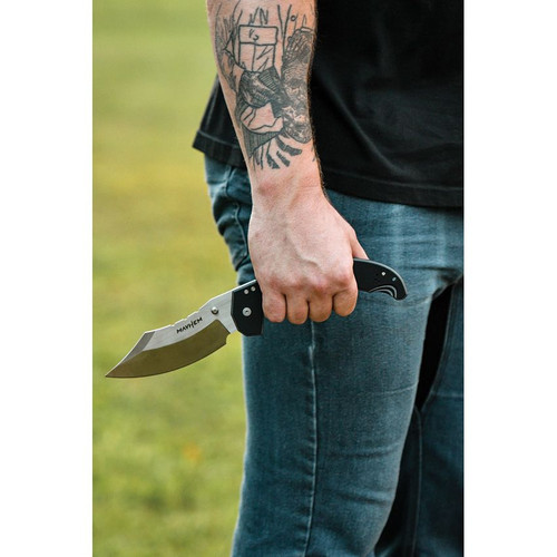Cold Steel Mayhem ATLAS Lock Folding Knife - 6.0" AUS-10A Clip Point Modified Cleaver Blade, Black/Gray G10 Handles - CS-FL-60DPLM Cold Steel Mayhem ATLAS Lock Folding Knife - 6.0" AUS-10A Clip Point Modified Cleaver Blade, Black/Gray G10 Handles - CS-FL-60DPLM