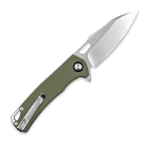 Cobratec Knives Wolverine Folding Knife - 3.125" Satin D2 Drop Point Blade, OD Green G10 Handles, Deep Carry Pocket Clip Cobratec Knives Wolverine Folding Knife - 3.125" Satin D2 Drop Point Blade, OD Green G10 Handles, Deep Carry Pocket Clip