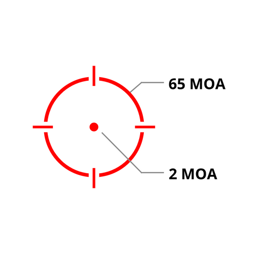 Holosun Micro Red Dot, 2MOA Dot with 65MOA Circle or 2 MOA Dot - HS515GM Holosun Micro Red Dot, 2MOA Dot with 65MOA Circle or 2 MOA Dot - HS515GM