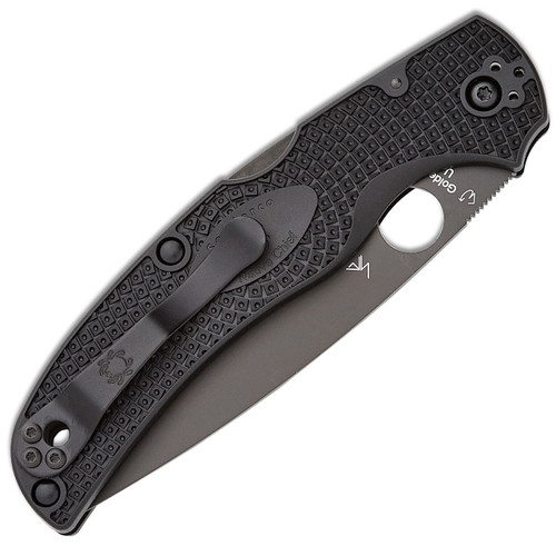 Spyderco Native Chief Lightweight Folding Knife - 4.02" CTS-BD1N Black DLC Plain Blade, Black FRN Handles, Lockback - C244PBBK Spyderco Native Chief Lightweight Folding Knife - 4.02" CTS-BD1N Black DLC Plain Blade, Black FRN Handles, Lockback - C244PBBK