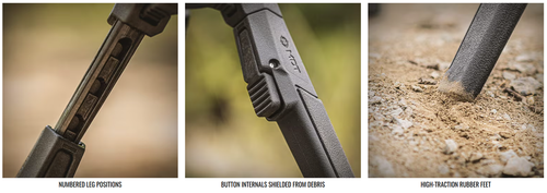 MDT ORYX Sling Stud Bipod - Height Adjustable, Durable Premium Polymer Construction, Rubber Feet, Sling Stud Attachment Interface, Black MDT ORYX Sling Stud Bipod - Height Adjustable, Durable Premium Polymer Construction, Rubber Feet, Sling Stud Attachment Interface, Black