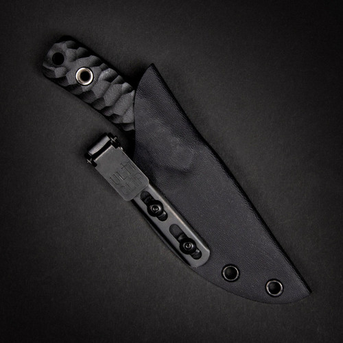 Black Knight Blades Nightmare EDC Fixed Blade - 3.0" 8670 Steel Plain Edge Blade, Tan Contoured G10 Handle, Kydex Sheath Black Knight Blades Nightmare EDC Fixed Blade - 3.0" 8670 Steel Plain Edge Blade, Tan Contoured G10 Handle, Kydex Sheath