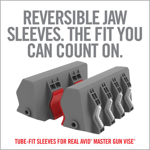 Real Avid Smart Fit Jaws - For Use with Vice, Pipe/Barrel Fit, Gray Real Avid Smart Fit Jaws - For Use with Vice, Pipe/Barrel Fit, Gray