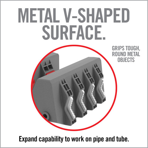 Real Avid Smart Fit Jaws - For Use with Vice, Pipe/Barrel Fit, Gray Real Avid Smart Fit Jaws - For Use with Vice, Pipe/Barrel Fit, Gray