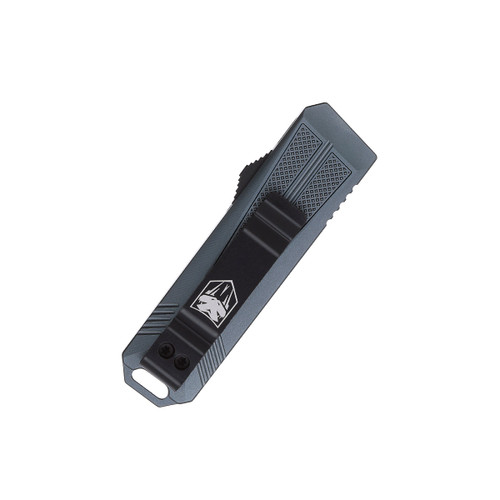 CobraTec California 929 OTF Knife - 1.75" D2 Stonwash Tanto Blade, Gray Aluminum Handles, California Compliant CobraTec California 929 OTF Knife - 1.75" D2 Stonwash Tanto Blade, Gray Aluminum Handles, California Compliant