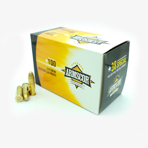 Armscor 38 Special 158 Grain Full Metal Jacket - 100 Round Value Pack Box Armscor 38 Special 158 Grain Full Metal Jacket - 100 Round Value Pack Box