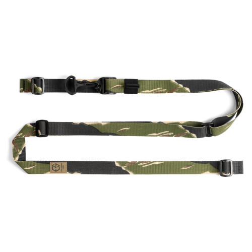 Edgar Sherman Design ESD 2-Point Combat Sling - 1" Webbing, Polymer Hardware, Vietnam Tiger Stripe