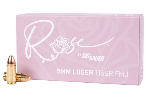 Sig Sauer Rose 9mm Luger 115 gr FMJ - 50 Round Box