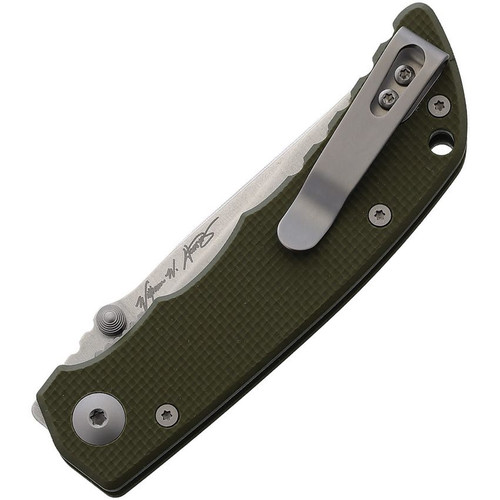Spartan Blades Harsey TALOS Folding Knife - 3.125" CTS-XHP Stonewashed Blade, Textured Green G10 Handles, Liner Lock - SFBL7GR Spartan Blades Harsey TALOS Folding Knife - 3.125" CTS-XHP Stonewashed Blade, Textured Green G10 Handles, Liner Lock - SFBL7GR