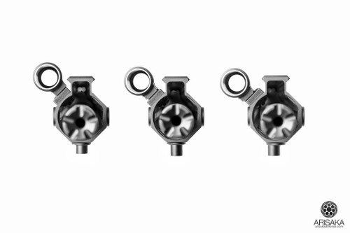 Arisaka Offset Inline Scout Mount KeyMod - For SureFire Scout Light Weapon Lights, Fits Keymod, Anodized Black Arisaka Offset Inline Scout Mount KeyMod - For SureFire Scout Light Weapon Lights, Fits Keymod, Anodized Black
