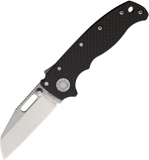 Demko AD20.5 Shark Lock Folding Knife - 3" CPM-S35VN Shark Foot Blade, Carbon Fiber Handles - 20.5 S35VN SHK CF