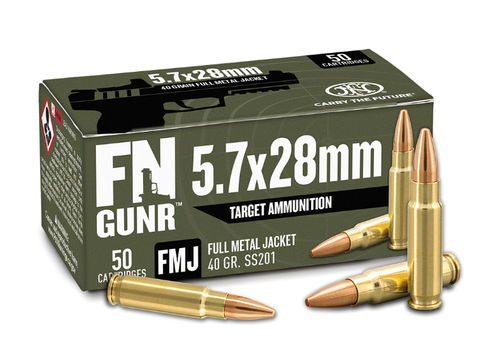 Fiocchi FN GUNR SS201 5.7X28MM 40 Grain FMJ - 50 Rounds per Box