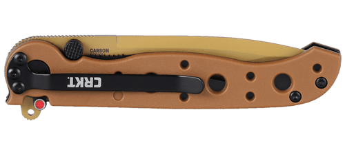 CRKT M16-01DZ Carson EDC Flipper Knife - 3.13" D2 Desert Tan Spear Point Plain Blade, Desert Tan Glass-Reinforced Nylon GRN Handles, Liner Lock CRKT M16-01DZ Carson EDC Flipper Knife - 3.13" D2 Desert Tan Spear Point Plain Blade, Desert Tan Glass-Reinforced Nylon GRN Handles, Liner Lock