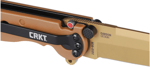 CRKT M16-01DZ Carson EDC Flipper Knife - 3.13" D2 Desert Tan Spear Point Plain Blade, Desert Tan Glass-Reinforced Nylon GRN Handles, Liner Lock CRKT M16-01DZ Carson EDC Flipper Knife - 3.13" D2 Desert Tan Spear Point Plain Blade, Desert Tan Glass-Reinforced Nylon GRN Handles, Liner Lock