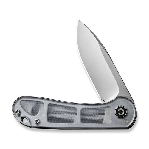 CIVIVI Knives C907A-7 Elementum Flipper Knife - 2.96" D2 Satin Blade, Polished Lexan Handles, Liner Lock CIVIVI Knives C907A-7 Elementum Flipper Knife - 2.96" D2 Satin Blade, Polished Lexan Handles, Liner Lock