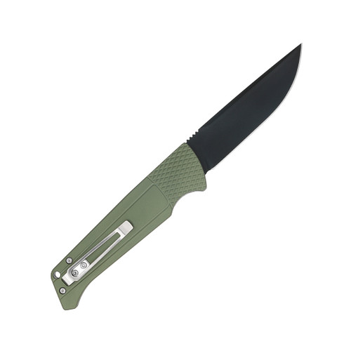 Cobratec Viper Hidden Release AUTO Folding Knife - 3.125" D2 Black Blade, OD Green Aluminum Handles Cobratec Viper Hidden Release AUTO Folding Knife - 3.125" D2 Black Blade, OD Green Aluminum Handles