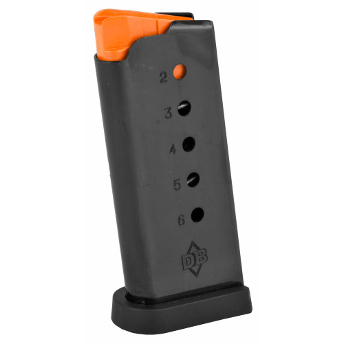 Diamondback Firearms DB9 Gen 4 6 Round 9MM Magazine -Fits DB9 Gen 4, w/Flat Bottom Plate and Magbox, Black