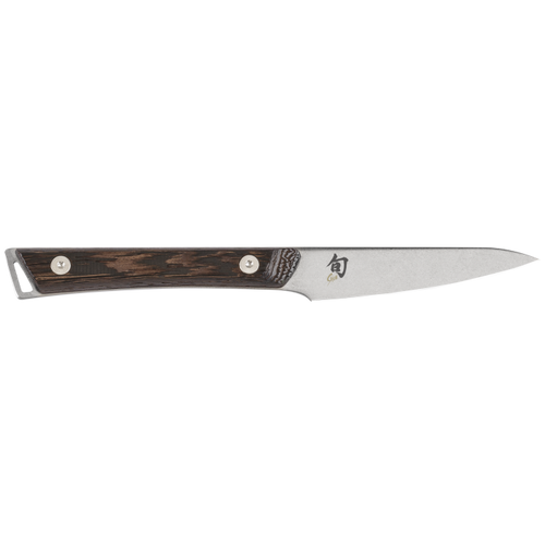 Shun SWT0700 Kanso Paring Knife - 3.5" AUS10A Blade, Tagayasan Wood Handles Shun SWT0700 Kanso Paring Knife - 3.5" AUS10A Blade, Tagayasan Wood Handles