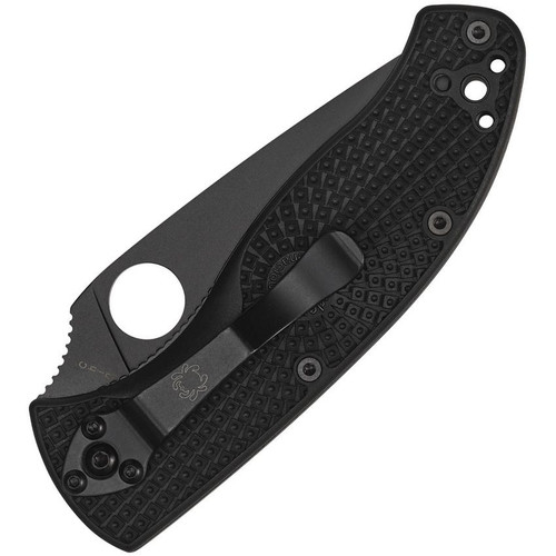 Spyderco Lightweight Tenacious Folding Knife - 3.39" Black Oxide Plain Blade, Black FRN Handles, Liner Lock - C122PBBK Spyderco Lightweight Tenacious Folding Knife - 3.39" Black Oxide Plain Blade, Black FRN Handles, Liner Lock - C122PBBK