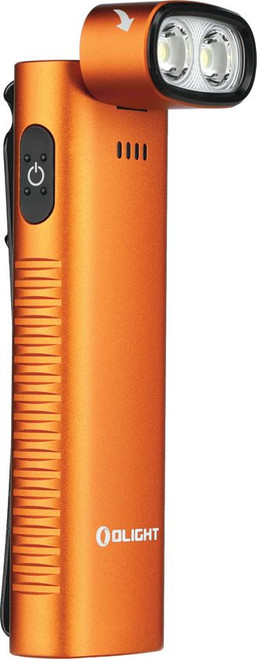 Olight Arkflex Adjustable Right-Angle Rechargeable Flashlight - 1000 Max Lumens, Orange Olight Arkflex Adjustable Right-Angle Rechargeable Flashlight - 1000 Max Lumens, Orange