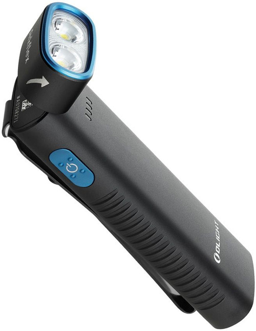 Olight Arkflex Adjustable Right-Angle Rechargeable Flashlight - 1000 Max Lumens, Black