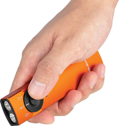 Olight Arkfeld Pro Rechargeable EDC Flashlight LED Light, UV, and Laser - 1300 Max Lumens, Cool White Light, Green Laser, Orange Olight Arkfeld Pro Rechargeable EDC Flashlight LED Light, UV, and Laser - 1300 Max Lumens, Cool White Light, Green Laser, Orange