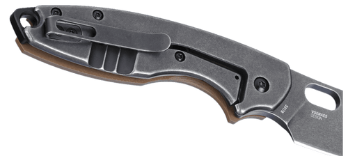 CRKT 5317B Pilar III Folding Knife - 2.97" D2 Black Stonewashed Plain Blade, Brown G10 and Stainless Steel Handles, Frame Lock CRKT 5317B Pilar III Folding Knife - 2.97" D2 Black Stonewashed Plain Blade, Brown G10 and Stainless Steel Handles, Frame Lock