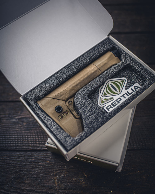 Reptilia RECC-E Rifle Stock - A5/SR25/AR10 Length, Includes Receiver Extension, Flat Dark Earth Reptilia RECC-E Rifle Stock - A5/SR25/AR10 Length, Includes Receiver Extension, Flat Dark Earth