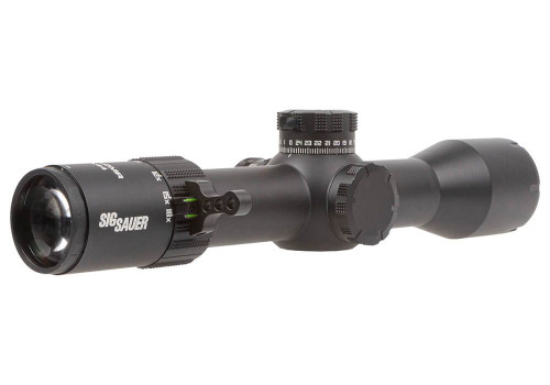 Sig Sauer Tango DMR 3-18X44mm Rifle Scope  - First Focal Plane, MOA Milling 2.0 Reticle, Illuminated, 34mm Main Tube, 0.25 MOA, Matte Black Finish Sig Sauer Tango DMR 3-18X44mm Rifle Scope  - First Focal Plane, MOA Milling 2.0 Reticle, Illuminated, 34mm Main Tube, 0.25 MOA, Matte Black Finish