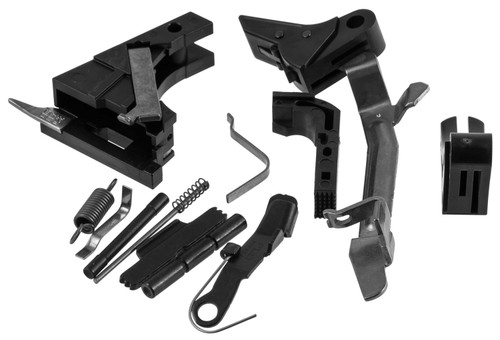 Polymer80 PFPFKITBL Pistol Frame -  Kit w/Trigger 9mm Luger FITS Glock Gen3 Handgun Black - P80-PFP-FKIT-BLK