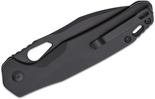 CJRB Cutlery Frack Button Lock Folding Knife - 3.9" AR-RPM9 Black Drop Point Blade, Black Steel Handles - J1931-BST CJRB Cutlery Frack Button Lock Folding Knife - 3.9" AR-RPM9 Black Drop Point Blade, Black Steel Handles - J1931-BST