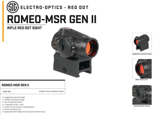 Romeo MSR GEN II Rifle Red Dot Sight