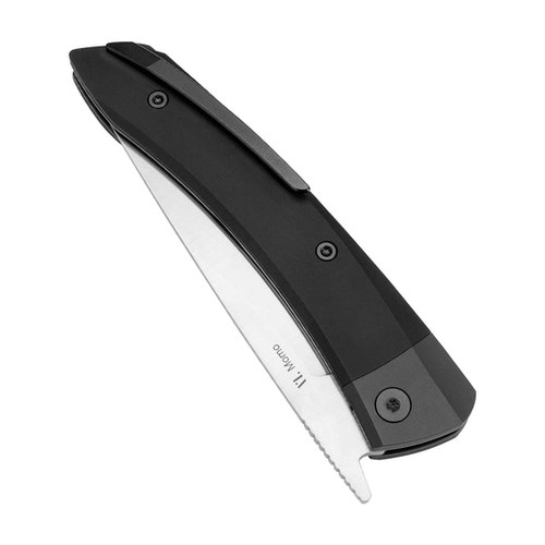 Kizer Knives Vanguard Series Momo Liner Lock Front Flipper Knife - 4.17" 154CM Satin Drop Point Blade, Black Aluminum Handles - V4663C1 Kizer Knives Vanguard Series Momo Liner Lock Front Flipper Knife - 4.17" 154CM Satin Drop Point Blade, Black Aluminum Handles - V4663C1