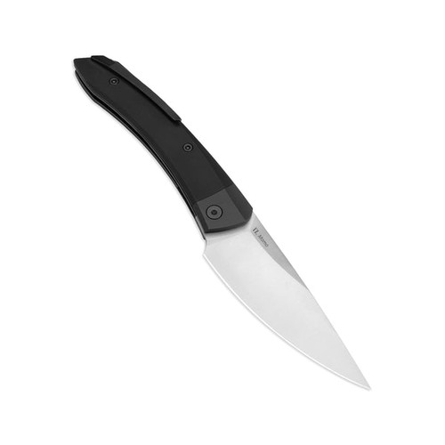 Kizer Knives Vanguard Series Momo Liner Lock Front Flipper Knife - 4.17" 154CM Satin Drop Point Blade, Black Aluminum Handles - V4663C1 Kizer Knives Vanguard Series Momo Liner Lock Front Flipper Knife - 4.17" 154CM Satin Drop Point Blade, Black Aluminum Handles - V4663C1
