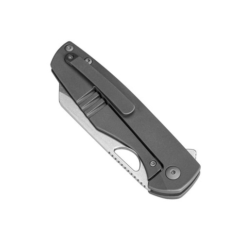 Kizer Knives Sparrow Frame Lock Flipper Knife - 3.27" CPM-S35VN Stonewashed Reverse Tanto Sheepsfoot Blade, Contoured Titanium Handles - Ki3628A1 Kizer Knives Sparrow Frame Lock Flipper Knife - 3.27" CPM-S35VN Stonewashed Reverse Tanto Sheepsfoot Blade, Contoured Titanium Handles - Ki3628A1