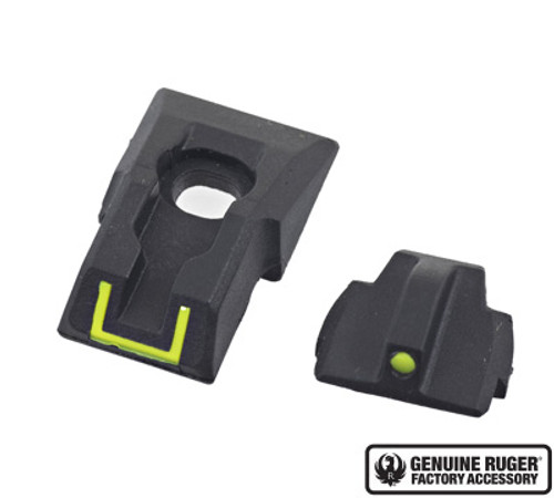 Ruger 90649 Security-Series Sight Set - Yellow U-Notch Read, Yellow Dot Front