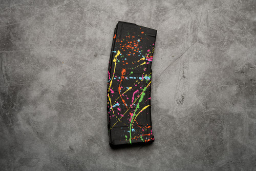 Weapon Works Custom Cerakoted PMAG Gen 2 MOE - Splatter Cerakote Finish